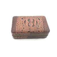 Humidor à cigares portable professionnel en cuir, fabriqué à la main en cuir véritable et en cuir PU, étui à cigares