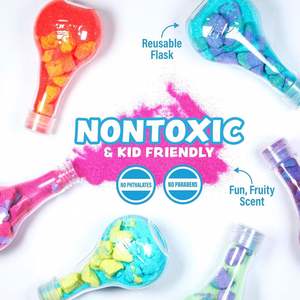Bombas de Baño para Niños, Marca Personalizada, Paquete de 6, Orgánicas, No Tóxicas, Burbujas Efervescentes, Diversión Científica - Product Image 3