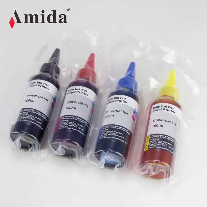 Amida หมึกพรีเมี่ยม100มล. หมึกเติมสากลเข้ากันได้หมึกจำนวนมากสำหรับเครื่องพิมพ์อิงค์เจ็ท