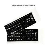 Autocollants de clavier en PVC imperméable mat en gros pour ordinateurs portables, plusieurs couleurs, centaines de langues, en stock, livraison immédiate