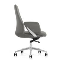 Chaises de bureau contemporaines en cuir pour cadres, directeurs, PDG, avec dossier moyen et hauteur réglable