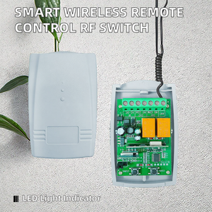 वायरलेस 433mhz 2-चैनल रिले रिसीवर मॉड्यूल होम स्मार्ट उपकरणों के लिए फिक्स्ड कोड आरएफ स्विच और रिमोट कंट्रोल ट्रांसमीटर - Product Image 2