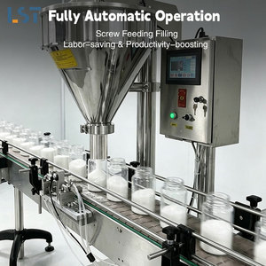 Machine de remplissage de poudre en flacons sans poussière, entièrement automatique, adaptée aux petits flacons de lait, de café, de protéines et d'assaisonnements en poudre - Product Image 2