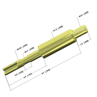 Conector de Sonda de Contacto Elástico con Resorte Chapado en Oro de Aleación de Cobre RF CY 090A 3-100 para Pruebas de Alta Frecuencia ISO9001