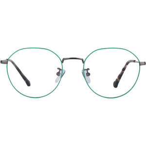 กรอบแว่นตา Moohe สีไทเทเนียมแท้ ทรงกลม สำหรับผู้ชาย สายตาสั้น กรอบแว่นสายตาสำหรับผู้หญิง แว่นกันแดดพรีเมียม - Product Image 2