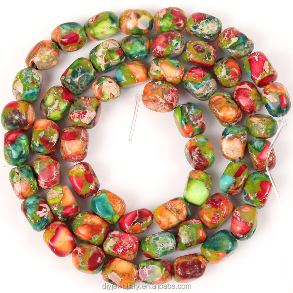 5x5x7mm Natural Stone Colorful Sea Sediment Jaspers Irregular Square Turquoises Loose Beads for Jewelry Making DIY Accessories