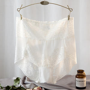 Braguitas <span class=keywords><strong>de</strong></span> Encaje Floral Bordado <span class=keywords><strong>de</strong></span> Talle Alto para <span class=keywords><strong>Mujer</strong></span>, Talla Grande - Product Image 2