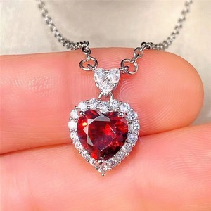 Ensemble de <span class=keywords><strong>bijoux</strong></span> Elfic Heart, collier et boucles d'oreilles pour femmes, <span class=keywords><strong>bijoux</strong></span> en gros, plaqué or 14 carats, alliage de zircon, pendentif en forme de cœur, style punk - Product Image 6