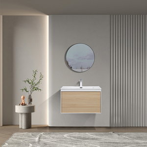 Mueble de Baño Moderno TONA Artise con Lavabo de Piedra Blanca, Resistente al Agua, Cierre Suave, 600/750 mm, para Hoteles y Apartamentos - Product Image 4