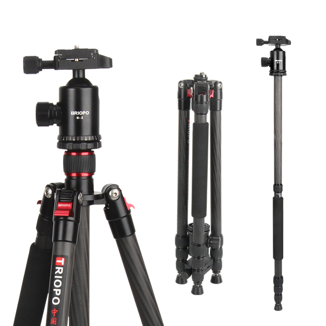 Triopo Professional Camera Tripod Carbon Fiber Phone Stand Professional Photo Studio Shooting Mobile Tripod Shooting