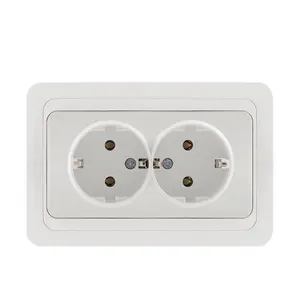 European Standard 2-Pole Wall Electrical Socket Switch with Protective Cover: Easy to Install