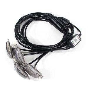 4 adet araba aksesuarları ön tampon gündüz farı sarı ortam kamyon sinyal uyarı lambası kaput Grille Spot Led ışık - Product Image 3