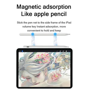 Iphone Womenrsal pena Stylus kapasitif, pena gambar Sentuh/Tablet kasual untuk Ipad ponsel Tablet aluminium