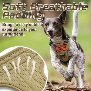Waterproof Reflective Nylon High Quality <b>Dog</b> <b>Harness</b> Soft Comfortable Lining <b>No</b> <b>Pull</b> Pet <b>Harness</b> - Product Image 5