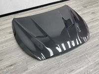 Pour Infiniti Q50 : Capot en fibre de carbone avec aération de pare-chocs noire, installation par vis, amélioration de la version restylée, haute qualité, ajustement universel