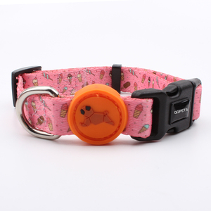 Collier de <span class=keywords><strong>chien</strong></span> imperméable avec lanière en polyester et nylon personnalisée en caoutchouc écologique, motif imprimé et décoration d'écharpe - Product Image 5