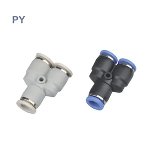 Y-Type Tee One Touch Tube Fitting 3 Way Plastic Pu Pipe Quick Equal Union Diameter Variable Connector PYPneumatic