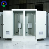 Cabine de toilette portable en plastique, toilettes mobiles d'extérieur pour les chantiers de construction