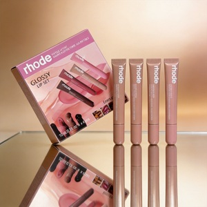 Set de Brillo y Aceite Labial de Color Haley <span class=keywords><strong>Rh</strong></span>/ode con Vitamina E y Manteca de Karité, Hidratante, No Mancha, Brillo Labial Rojo, Tamaño Regular - Product Image 3