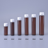 Frasco de Plástico Ámbar de Grado Alimenticio de 10ml-25ml para Líquidos Orales, con Tapa de Rosca, Color y Forma Personalizables, para Medicamentos Líquidos