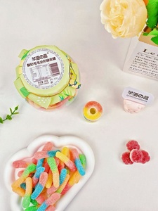 Bonbons Gélifiés Aigres en Forme <span class=keywords><strong>de</strong></span> Donut Colorés, Anneaux <span class=keywords><strong>de</strong></span> Gelée Fruitée, Pot <span class=keywords><strong>de</strong></span> 208g, Vente en Gros, OEM, ODM, Collation Saine pour Enfants, Marque Privée - Product Image 6