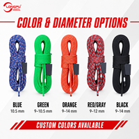 Corde statique en nylon 9mm 10mm 10.5mm 11mm 12mm 14mm pour protection, levage auxiliaire, charge lourde, escalade, extérieur, haute altitude