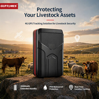 Guptomes S8-P 15000 мАч Специализированный GPS-трекер для скота, водонепроницаемый IP68, с защитой от кражи и оповещением о выходе за геозону для овец, коров, быков