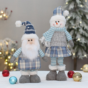 Decoración Navideña, Muñeco de Nieve con Patas Telescópicas, Figura de Peluche Navideña, Regalo de Año Nuevo, Figuras y Juguetes - Product Image 4