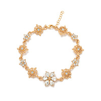 Vente en gros fournisseur de bijoux personnalisés haute joaillerie minimaliste bracelets en acier inoxydable zircon bracelets 14K/18K or