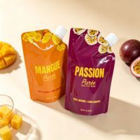 Pochettes à bec verseur personnalisées pour boissons liquides, jus de fruits, gelées, purées – Sacs d'emballage alimentaire anti-odeur