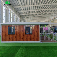Grain de bois Terrasse Toit triangulaire Déplacement extérieur Portabilité Salle d'expansion Maison