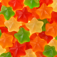 Bonbons Gélifiés en Gros de l'Usine OEM, Sac en Vrac, Forme Étoile, Saveur Sucrée, Bonbons Colorés, Vente en Gros de Bonbons Gélifiés en Vrac