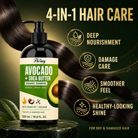 Shampoo Herbal à l'Avocat Marque Privée Adapté aux Cheveux Secs