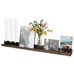 Bán hàng nóng chất lượng cao Wall Mount hẹp hình ảnh gờ Kệ khung ảnh hiển thị trang trí nhiệm vụ nặng nề tường lưu trữ - Product Image 3