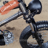 Nouveau Vélo Motorisé à Essence de Type Beach Cruiser Rétro Vintage Tout-Terrain Motocross avec Roue de 20 Pouces pour Adultes, 50cc 80cc 110cc