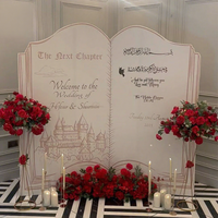 Toile de fond créative en forme de grand livre pour mariage, fête, événements, décoration de toile de fond, livre