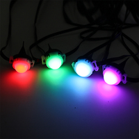 Lumière au sol RGB permanente en gros, 30 mm, 25 pieds, 50 pieds, 75 pieds, étanche, lampe de sol à énergie, lumière LED pixel pour la décoration de sentiers