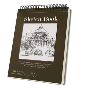 Wholesale Promotional Use School Classic <strong>Fashion</strong> Painting Custom A4 100 Sheets Spiral Bound Pencil Paper <strong>Sketchbook</strong> <strong>for</strong> Drawing - Product Image 1