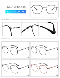 Pedido de <span class=keywords><strong>gafas</strong></span> en línea Marco de anteojos de borde monocromático fino Marco de anteojos de titanio de diseñador de varios estilos retro clásico - Product Image 2