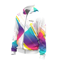 Sweat-shirt d'hiver en polaire surdimensionné en velours matelassé de mode en polyester en gros pour hommes avec fermeture éclair