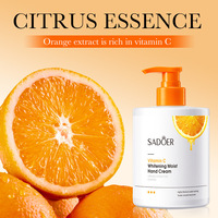 Crème pour les mains à la vitamine C SADOER, prix de gros, 450g, blanchissante, hydratante, crème pour les mains automne-hiver