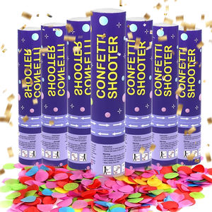 Aktions preis Großhandel Mehrere Farben Biologisch abbaubares Papier Konfetti Cannon <span class=keywords><strong>Party</strong></span> Popper für die Hochzeit - Product Image 2