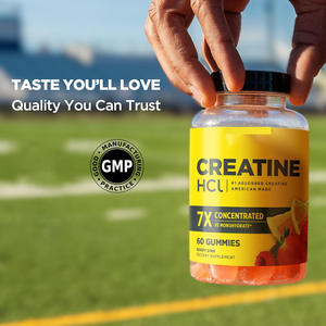 גומי קריאטין <span class=keywords><strong>HCl</strong></span> של OEM לגברים ונשים, תמיכה באנרגיה קוגניטיבית ותאית, בטעם פירות יער, תוסף קריאטין בעל ספיגה גבוהה - Product Image 4