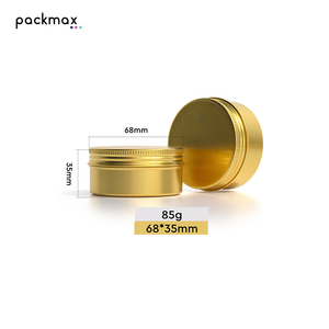 In Stock Double <b>Side</b> Gold Aluminum Jar 25-140g for Hand Cream Body Lotion Face Cream Scrub - Ancient Style Tin Wholesale - Product Image 6
