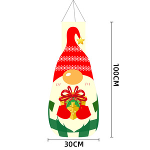 Drapeaux suspendus de noël père noël bonhomme de neige en forme d'arbre de noël tenture murale maison <span class=keywords><strong>porte</strong></span> <span class=keywords><strong>décoration</strong></span> de fête en plein air - Product Image 1
