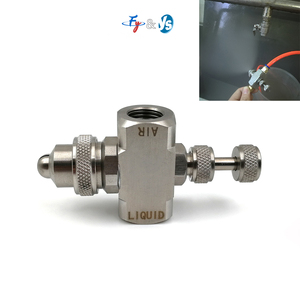 Buse d'atomisation à air comprimé <span class=keywords><strong>YS</strong></span> pour l'humidification, buse de pulvérisation de brume d'eau, buse d'atomisation d'air réglable 1/4 pouce - Product Image 2