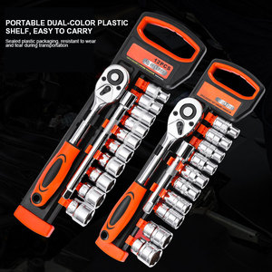 Jeu de clés à cliquet et douilles de 12 pièces avec fonction de dégagement rapide (prises 1/4 ", 3/8 ", 1/2 ") - Product Image 2