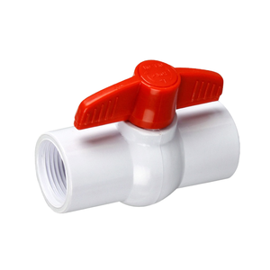 วาล์วบอล UPVC คุณภาพสูง ขนาด 1 นิ้ว แบบพลาสติก ควบคุมด้วยมือ ผลิตตามแบบ OEM ปรับแต่งได้ สำหรับระบบประปา - Product Image 1