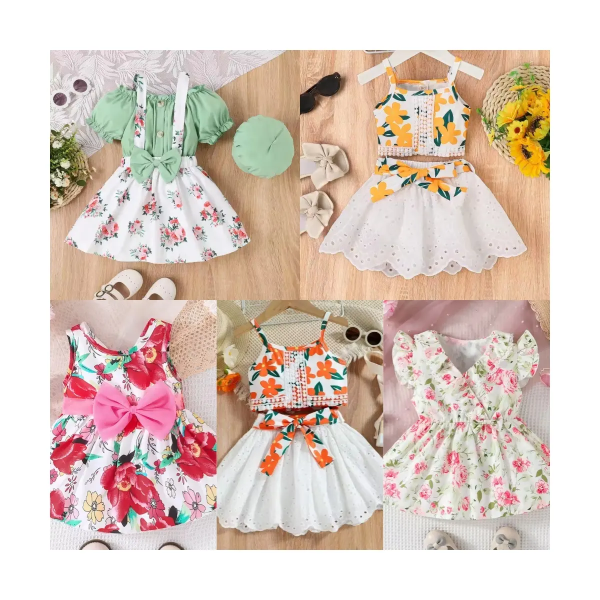 2024 Baby Meisjes Jurk Schattige Zomer Baby Mouwloze Jurk Meisjes Katoenen Prinses Jurk