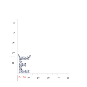 Collier en argent sterling 925 Kirin avec micro-zircons pour femme, plaqué rhodium, lettres 'E' anglaises sur chaîne à maillons, tendance - Product Image 5